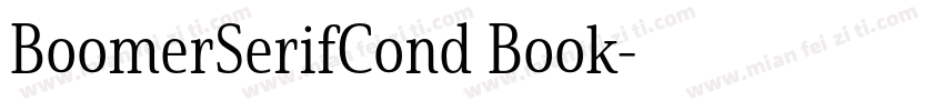 BoomerSerifCond Book字体转换